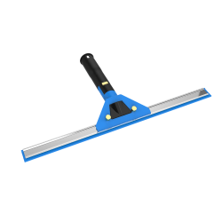 Gritt Commercial Swivel Window Squeegee With Quick Release, 14" x 1", Black/Blue