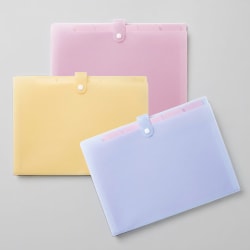 Office Depot® Brand 6-Pocket Expandable Folders, Letter Size, Soft Sorbet Pastels, Pack Of 3 Folders