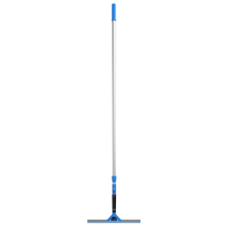 Gritt Commercial Swivel Window Squeegee With Quick Release, 96" x 14", Black/Blue