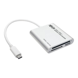 Tripp Lite USB 3.1 Gen 1 USB-C Multi-Drive Smart-Card Flash-Memory Media Reader/Writer Thunderbolt 3 Compatible