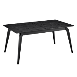 Eurostyle Lawrence Extendable Dining Table, 29-7/8"H x 82-3/4"W x 35-2/5"D, Matte Black