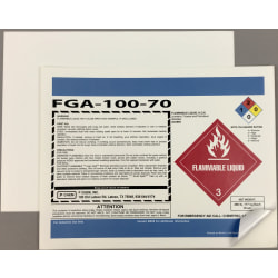 Revlar Marine & Laboratory Grade Permanent Labels, 502-500-8511MGDL, 8-1/2" x 11", White, Case Of 500 Sheets