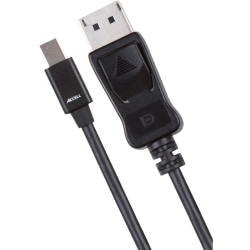 Accell UltraAV Mini DisplayPort to DisplayPort 1.2 Cable, 3.28 ft DisplayPort A/V Cable for Monitor