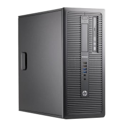 HP EliteDesk 800 G1 Refurbished Desktop PC, Intel® Core™ i7, 16GB Memory, 1TB Hard Drive/256GB Solid State Drive, Windows® 10, RF610316