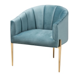 Baxton Studio 9781 Accent Chair, Light Blue