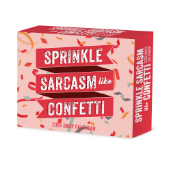 2026 Willow Creek Press Page-A-Day Daily Desk Calendar, 6-1/4" x 5-1/2", Sprinkle Sarcasm Like Confetti, January To December, 54420
