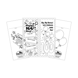 Barker Creek Bookmark Duets, 100th Day, Pack Of 60