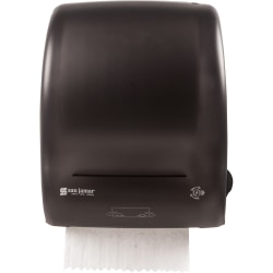 San Jamar Simplicity Essence Roll Towel Dispenser - Touchless Dispenser - 1x Roll - 15.1" x 12.4"x 9.3" Depth - Black Pearl - Easy-to-load - 1 Each