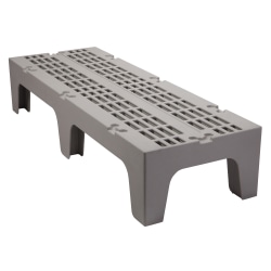 Cambro Vented Dunnage Rack, 12"H x 21"W x 60"D, Speckled Gray