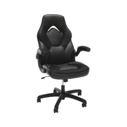 Respawn Racing Style Ergonomic Bonded Leather Computer Gaming Chair, Black