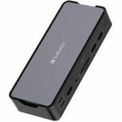 Verbatim USB-C ™Pro Docking Station 15-in-1 - for Headset/Speaker - Charging Capability - Memory Card Reader - 32171
