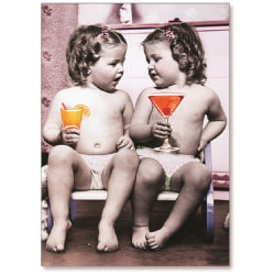 Viabella Friendship Greeting Card With Envelope, Baby Drinks, 5" x 7"