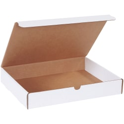 Partners Brand White Literature Mailers, 13" x 10" x 2", Pack Of 50