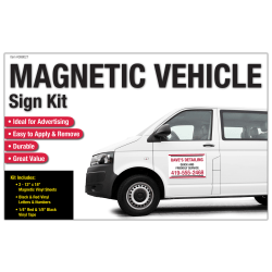 COSCO Magnetic Vehicle Sign Kit, 18" x 12",