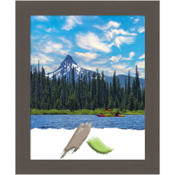 Amanti Art Picture Frame, 20" x 24", Opening Size 16" x 20", Brushed Pewter