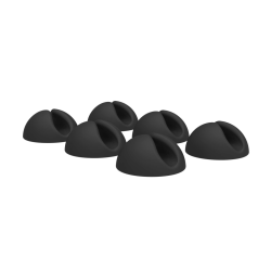 Bluelounge CableDrop Cable Anchors - Cable Clip - Black - 6 Pack