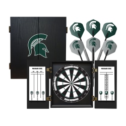 Imperial NCAA Fan's Choice Dartboard Set, 21-1/2"H x 19-3/4"W x 3-1/2"D, Michigan State University