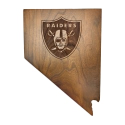Imperial NFL Wooden Magnetic Keyholder, 8-1/2"H x 6"W x 3/4"D, Las Vegas Raiders