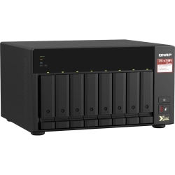 QNAP TS-873A-8G NAS Storage System - AMD Ryzen V1500B Quad-core 2.20 GHz - 8 x HDD Supported - 0 x HDD Installed - 8 x SSD Supported - 0 x SSD Installed - 8 GB RAM DDR4 SDRAM - Serial ATA/600 Controller - 8 x Total Bays
