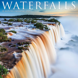 2025 Willow Creek Press Wall Calendar, 12" x 12", Waterfalls, January 2025 To December 2025, 45299