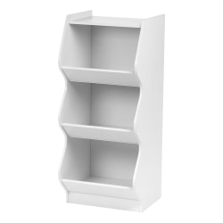 IRIS 38"H 3-Tier Storage Organizer-Shelf With Footboard, White