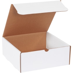 Partners Brand White Literature Mailers, 10" x 10" x 4", Pack Of 50