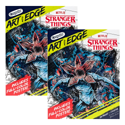 Crayola Art with Edge Stranger Things Coloring Book, 28 Coloring Pages, Pack Of 2