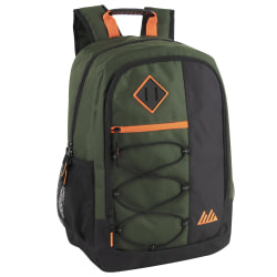 Summit Ridge Bungee Backpack With 17" Laptop Pocket, Green