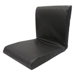 Medline Therapeutic Foam Seat And Back Cushion, 20" x 18", Black