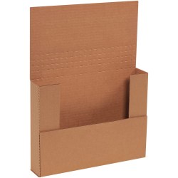 Partners Brand Multi-Depth Easy-Fold Mailers, 11 1/8" x 8 5/8" x 2", Kraft, Pack Of 50