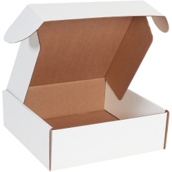 Partners Brand Deluxe Literature Mailers, 12" x 12" x 4", White, Pack Of 50