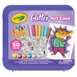 Crayola Glitter Art Case, 50 Pieces