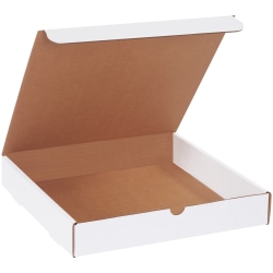 Partners Brand White Literature Mailers, 12" x 12" x 2", Pack Of 50