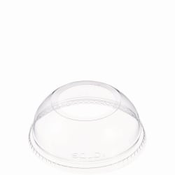 Dart® Open-Top Dome Lids For Plastic Cups, Fits 16 Oz to 24 Oz Cups, 1-15/16" Diameter Hole, Clear, Pack Of 1,000 Lids