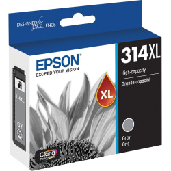 Epson Claria Photo HD T314XL Original Inkjet Ink Cartridge - Gray - 1 Pack - Inkjet - 1 Pack