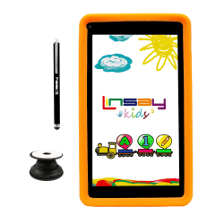 Linsay F7 Tablet, 7" Screen, 2GB Memory, 64GB Storage, Android 13, Kids Orange