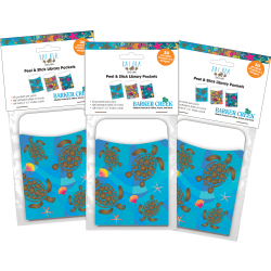 Barker Creek Peel & Stick Library Pockets, 3-1/2" x 5-1/8", Kai Ola, Set Of 90 Pockets