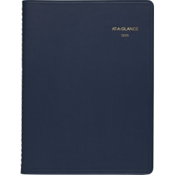2025-2026 AT-A-GLANCE® Weekly Appointment Book Planner, 8-1/4" x 11", Navy, January To January, 7095020