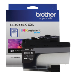 Brother® LC3033 Super-High-Yield Black Ink Cartridge, LC3033BKS
