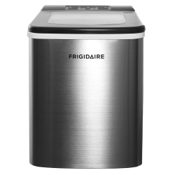 Frigidaire® 26 Lb. Countertop Ice Maker with 9-In. Bullet-Shaped Cubes, Silver, EFIC121-SS