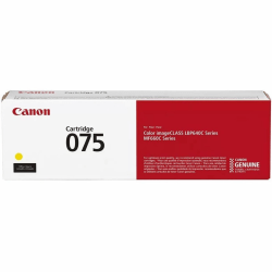 Canon 075 Original Laser Toner Cartridge - Yellow Pack - 1300 Pages