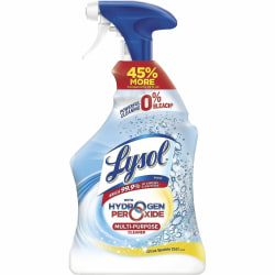 Lysol Hydrogen Peroxide Cleaner - 32 fl oz (1 quart) - Citrus Scent - Residue-free, Long Lasting, Easy to Use, Bleach-free, Disinfectant Spray Bottle