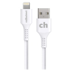 cellhelmet® Charge And Sync USB-A To Lightning® Round Cable, 6', White