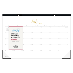 DESK PAD PLANNING CALENDAR BS ELEVATED - 17X11 AY26-27 MONTHLY