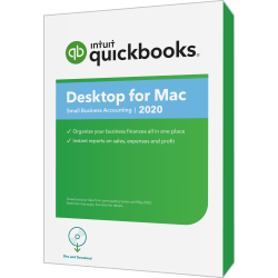 Intuit® QuickBooks® Desktop For Mac® 2020, Disc & Download