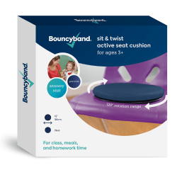 Bouncyband Sit & Twist Active Seat Cushion, 1-3/4"H x 12"W x 12"D, Blue