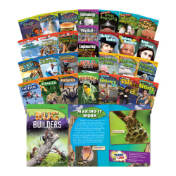 Shell Education Teacher Created Materials TIME FOR KIDS Nonfiction Book Set, Set Of 30 Books, Grade 4
