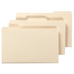 Office Depot® Brand File Folders, 1/3 Cut, Legal Size, 30% Recycled, Manila, Pack Of 100