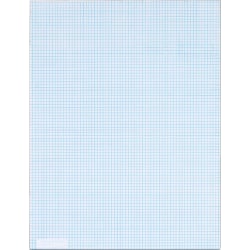 TOPS Graph Pad - 50 Sheets - Both Side Ruling Surface - 20 lb Basis Weight - Letter - 8 1/2" x 11" - White Paper - 50 / Pad