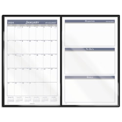 2024 AT-A-GLANCE® Foldable Monthly Desk Pad Calendar, 10-1/4" x 16-1/4", January to December 2024, SK23FD00